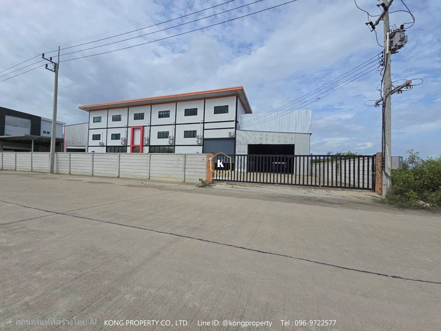 Factory for rent, Rama 2, Phanthai Norasing, Mueang District, Samut Sakhon, area 4800 sq m.