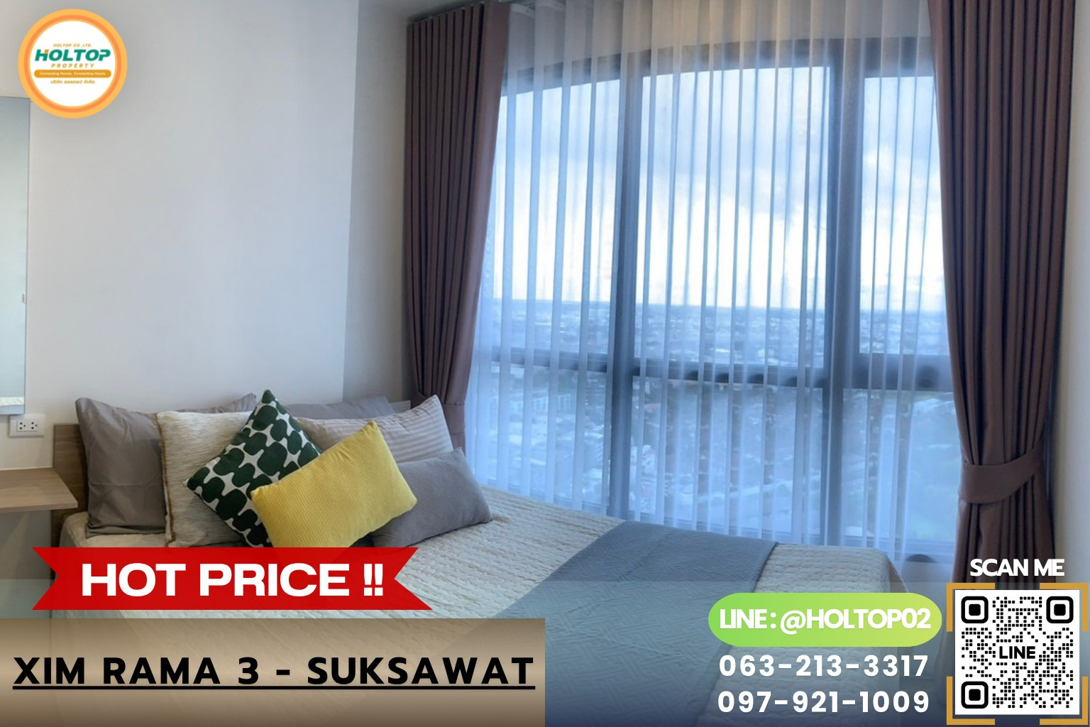#L1178 ให้เช่าคอนโด Xim Rama 3 - Suksawat #L1178 ให้เช่าคอนโด Xim Rama 3 - Suksawat
