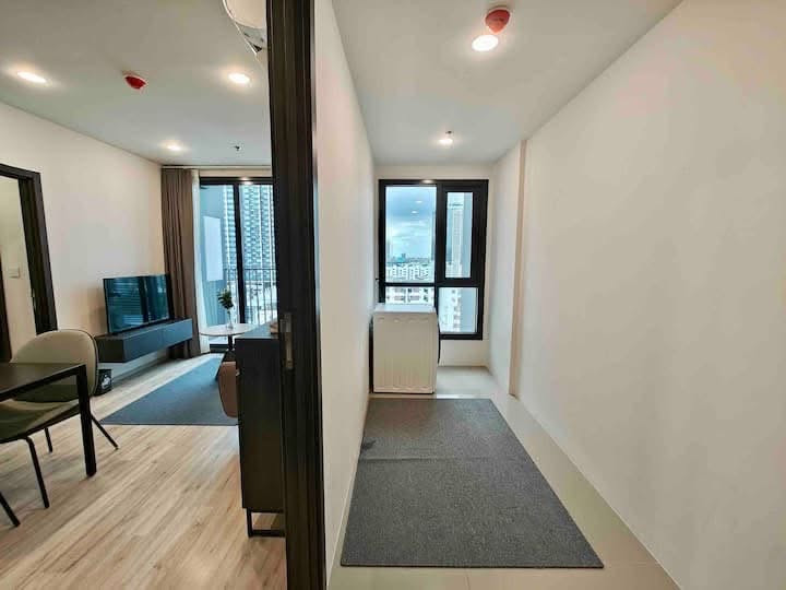 For rent XT HUAI KHWANG 2BED ตกแต่งครบ พร้อมเข้าอยู่ ใกล้ MRT Huai Khwang -RW008364 – รูปที่ 2