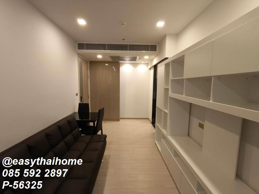P-56325 🔥 [for rent] High Floor Unit with City View! Outstanding Location, Only 490m to MRT Phra Ram 9 | One 9 Five Asoke - Rama 9, 35 sq.m. Fully Furnished Line ID: @easythaihome 085-592-2897  – รูปที่ 3