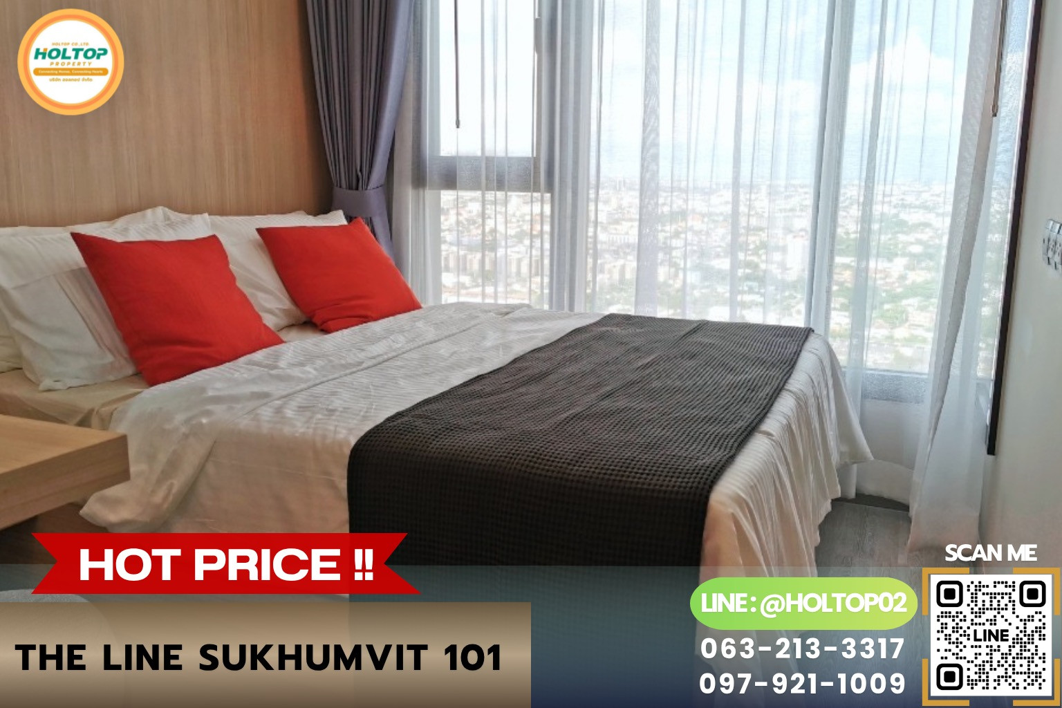 #L1170 ให้เช่าคอนโด The line Sukhumvit 101 #L1170 ให้เช่าคอนโด The line Sukhumvit 101