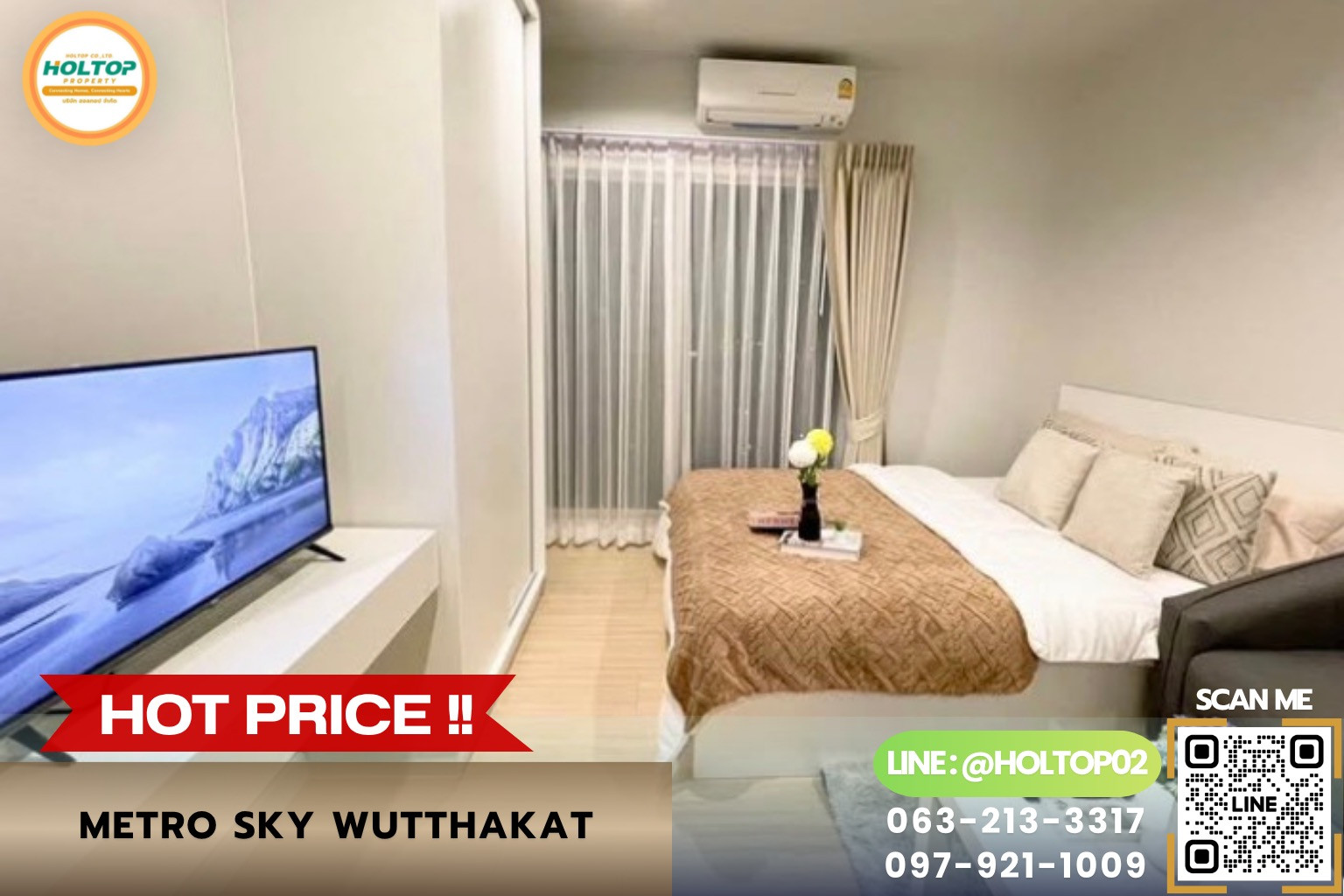 #R10795 Condo for rent Metro Sky Wutthakat.