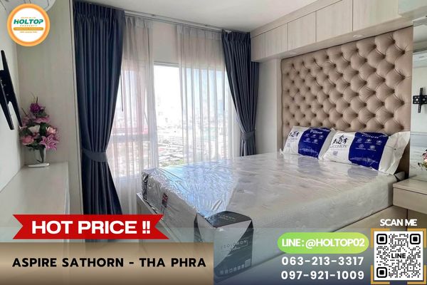 #R10802 Condo for rent Aspire Sathorn - Tha Phra.
