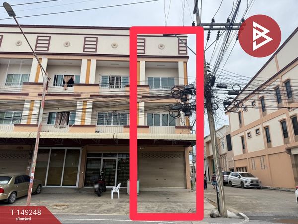 3-story townhouse for sale, Don Kai Dee Road, Krathum Baen, Samut Sakhon