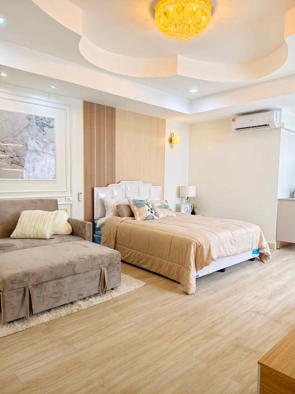 K-7167 🔥🔥Large room, newly decorated, good location, near BTS Udomsuk, urgent sale! Udomsuk Tower ready to move in