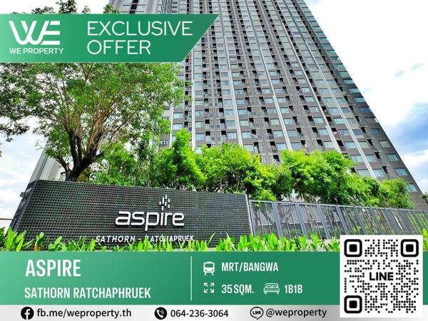 Exclusive Deal, good price room! City view ⭐️Aspire Sathorn Ratchapruek(Aspire Sathorn Ratchapruek)