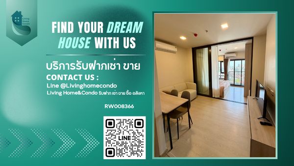 For rent FLO by Sansiri  ตกแต่งครบ พร้อมเข้าอยู่ ใกล้ BTS Khlong San -RW008366