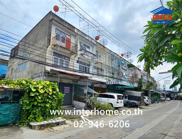 อาคารพาณิชย์ 3 ชั้น 18.7 ตร.ว. หมู่บ้านชุมชนภูมิสุข (ซอยวัดราษฎร์ศรัทธาธรรม) อาคารพาณิชย์อ่อนนุช ,อาคารพาณิชย์ห้องมุม อ่อนนุช ,อาคารพาณิชย์ใกล้ BTS อ่อนนุช เขตสวนหลวง กรุงเทพมหานคร 