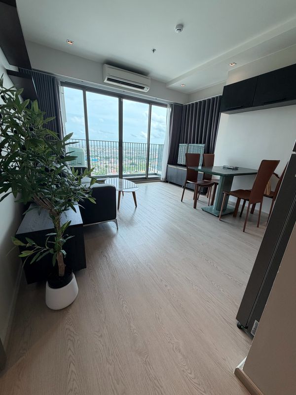 Whizdom รัชดา ท่าพระ ใกล้ bts ตลาดพลู ตรงข้าม The Mall thapra ว่างให้เช่า 2 ห้องนอน Fully furnished
