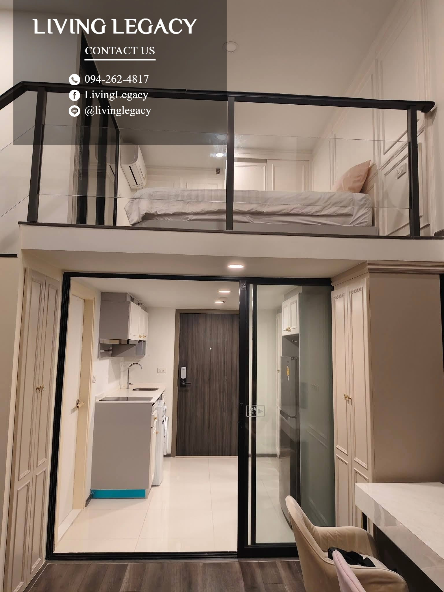 TKKJYR เช่าด่วน คอนโด Knightsbridge Space Rama 9 ชั้น 24 | 1 นอน 1 น้ำ 40 ตร.ม. 35,000 บาท/เดือน Line: @livinglegacy – รูปที่ 4