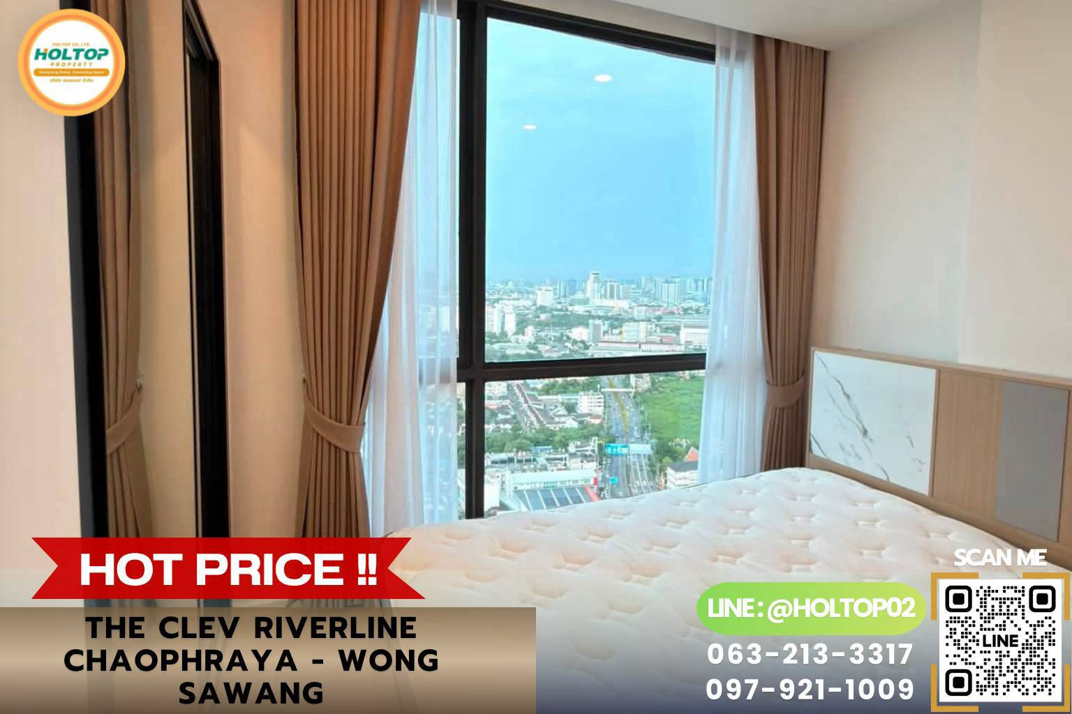 #L1230 ให้เช่าคอนโด The Clev Riverline Chaophraya - Wong Sawang #L1230 ให้เช่าคอนโด The Clev Riverline Chaophraya - Wong Sawang