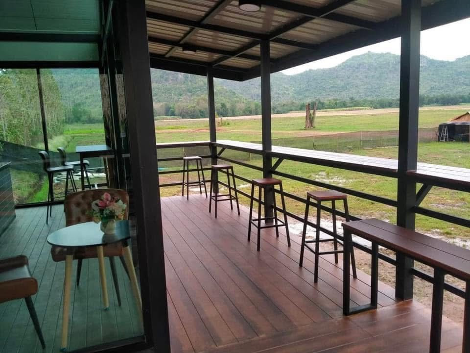 2 beautiful plots of land for sale, Kanchanaburi, Tha Muang, mountain view, used to be a flower garden, next to a paved road. – รูปที่ 3