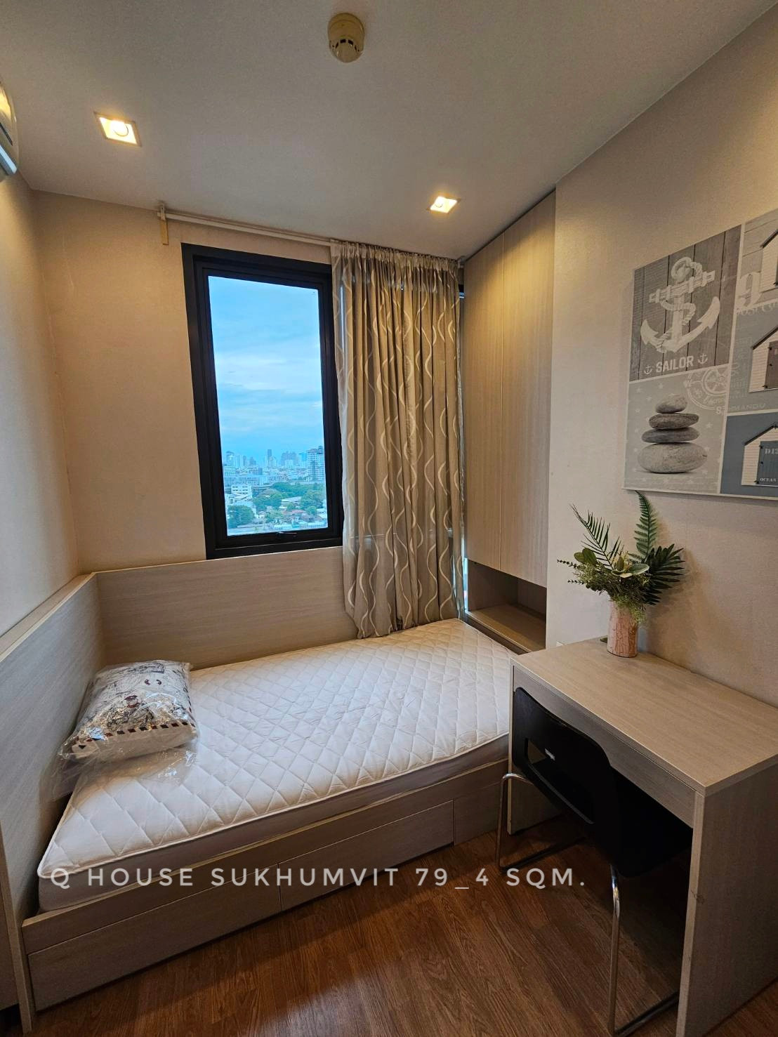 🎉🎉พร้อมเช่า ยูนิตมุม ทิศเหนือ วิวโล่ง 2 ห้องนอน ที่ Q House สุขุมวิท79 ใกล้บีทีเอสอ่อนนุช – รูปที่ 2