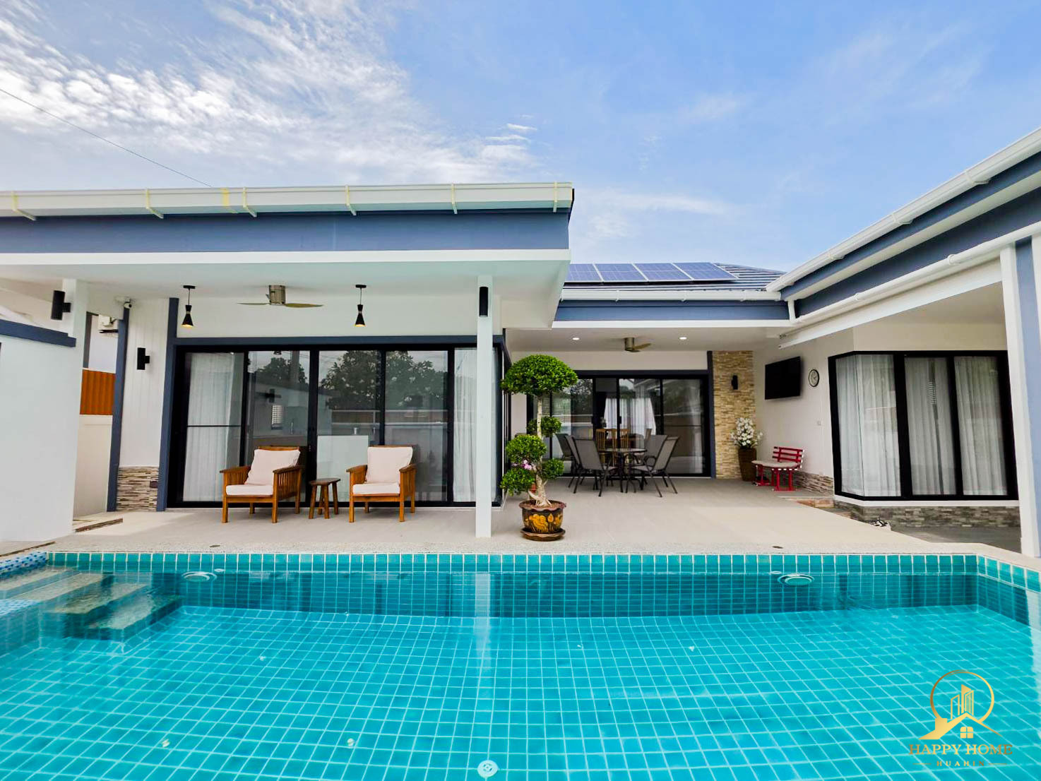 ขายบ้านสวย กลางเมืองหัวหิน พร้อมสระว่ายน้ำ ระหว่างซอย 𝟗𝟒 & 𝟏𝟎𝟐 โฉนดครุทแดง  – รูปที่ 4