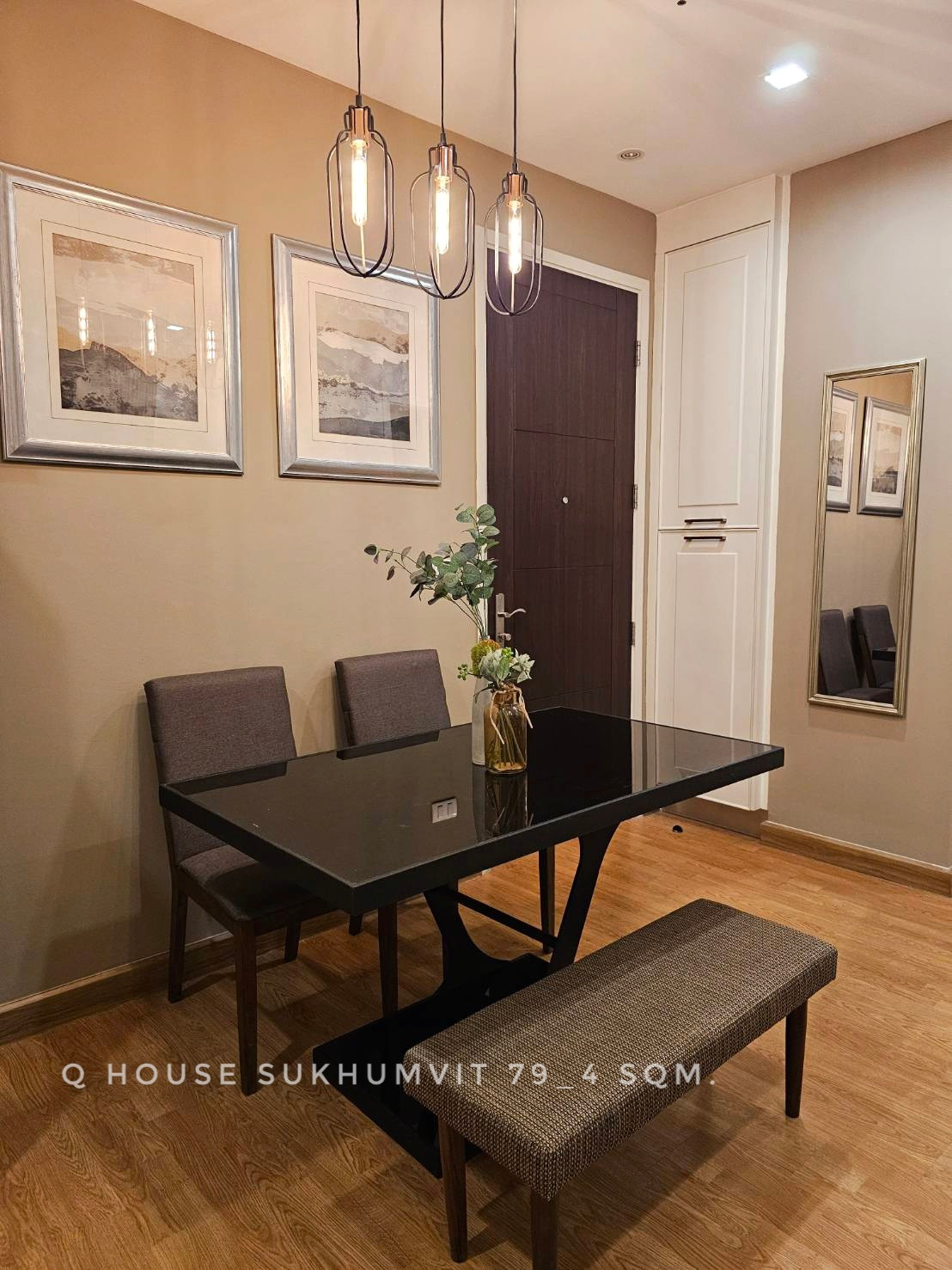 🎉🎉พร้อมเช่า ยูนิตมุม ทิศเหนือ วิวโล่ง 2 ห้องนอน ที่ Q House สุขุมวิท79 ใกล้บีทีเอสอ่อนนุช – รูปที่ 3