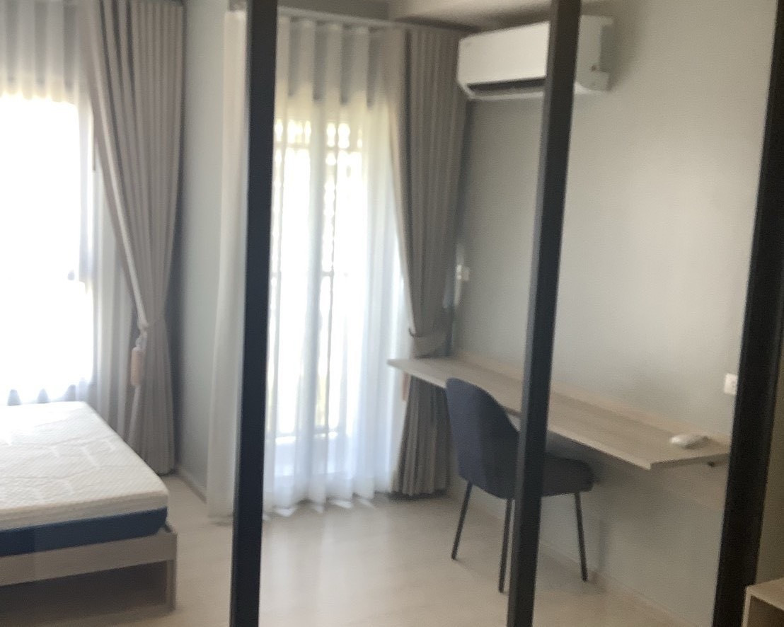 For rent: D Condo Shine, Thammasat University ✅ Rent: 9,500/month, 2 year contract, Building A, 7th floor, contact Line @802dkhwu, quick response, can make an appointment to see the room right away.