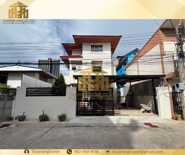ให้เช่าบ้านเดี่ยว 3ชั้น สุขุมวิท บางจาก ใกล้บีทีเอส ปุณณวิถี 5ห้องนอน 4ห้องน้ำ 3ที่จอด (TH8-8326)