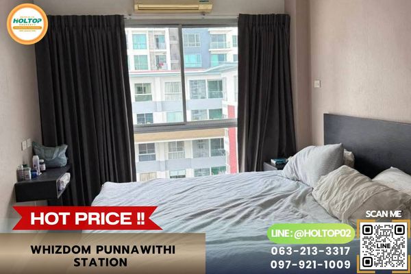 #L1217 Condo for rent Whizdom Punnawithi Station