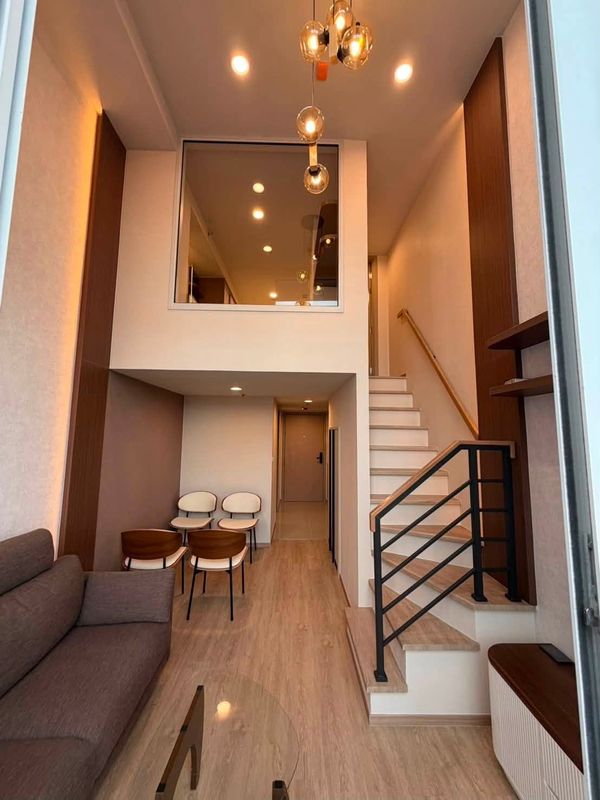 ให้เช่า Culture Chula ชั้น 21 วิวเมือง | Duplex 1 ห้องนอน | ใกล้ BTS ศาลาแดง และ MRT สามย่าน 