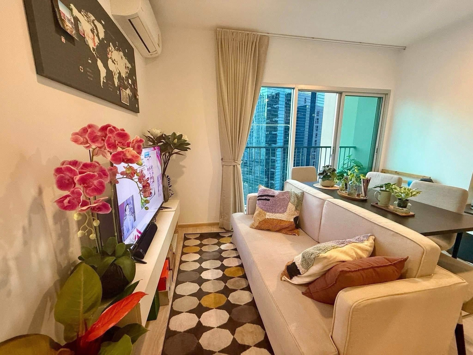 Noble Revolve Ratchada 2 | 0 m. to MRT Cultural center | Rare Corner Unit | High Floor  Unblocked View✨ – รูปที่ 2
