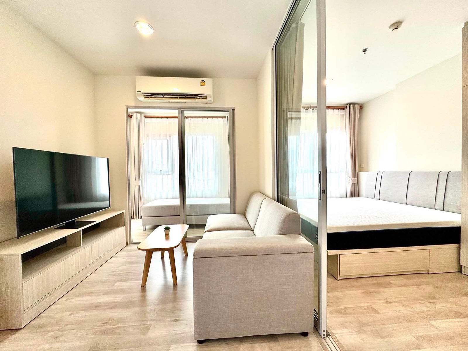 🔥✨Corner unit with beautiful, unblocked view🏙️ Closed kitchen | Ready to move in. Type: 1 bedroom, 1 bathroom, 1 multipurpose room. – รูปที่ 4