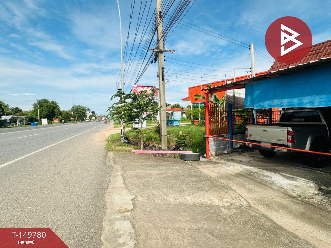 Single-storey detached house for sale, area 42.8 square meters, Ban Pho, Chachoengsao, next to the road. – รูปที่ 2