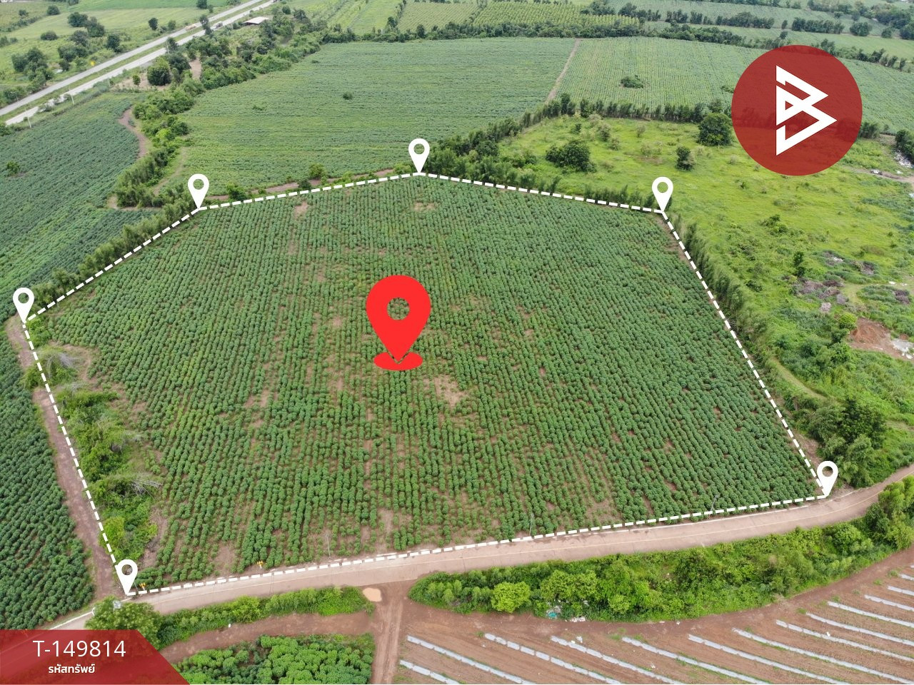 Land for sale, area 19 rai 3 ngan 57 sq m, Si Maha Phot, Prachinburi. – รูปที่ 2