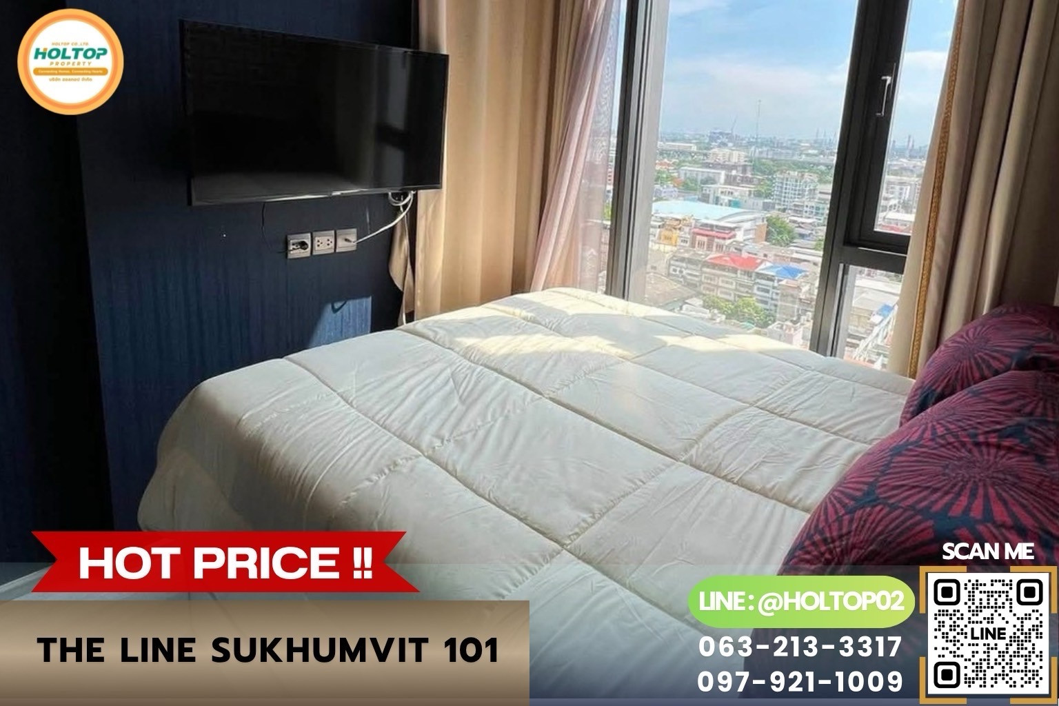 #L1259 ให้เช่าคอนโด The Line Sukhumvit 101 #L1259 ให้เช่าคอนโด The Line Sukhumvit 101