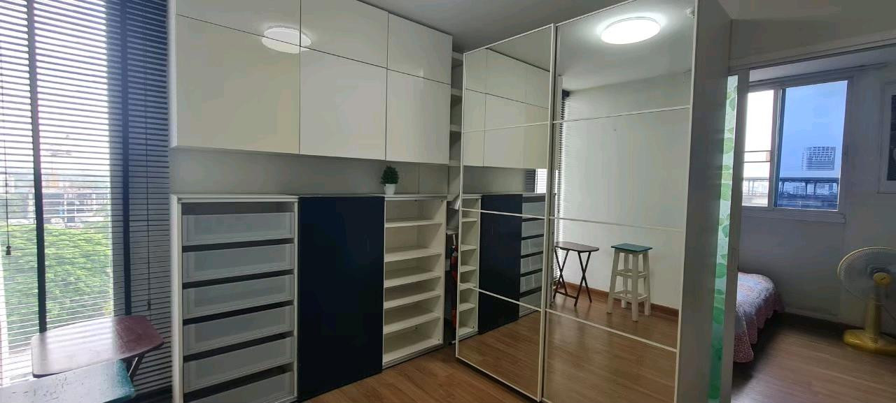 [[Rent]] Beautiful room, fully decorated, fully furnished, near ARL Hua Mak, cheap price has arrived.  Room for rent - Bliss Condominium Rama 9-Hua Mak