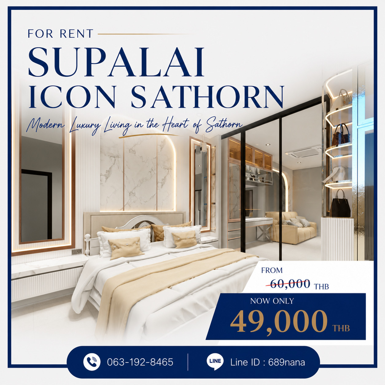 ‼️ SPECIAL DEAL 特价优惠 ‼️ 🏙️ ศุภาลัย ไอคอน สาทร | Supalai Icon Sathorn | 素坤逸·沙吞豪华公寓 1 นอน 45 ตรม. ชั้น 20 | 1BR 45 sqm. · Floor 20 | 一室一厅 45㎡ 20楼