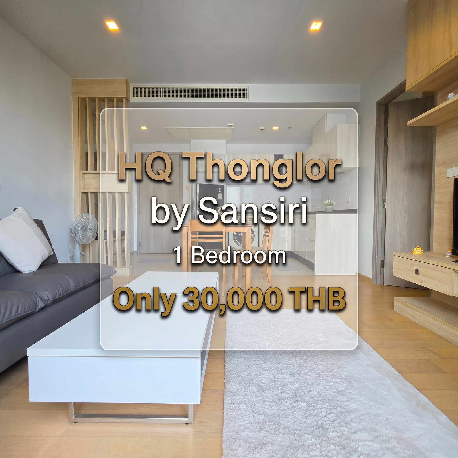 💎 [ให้เช่า] HQ Thonglor by Sansiri - ห้องแต่งใหม่ไซส์ใหญ่ 51 ตร.ม. ใจกลางทองหล่อ! 💎