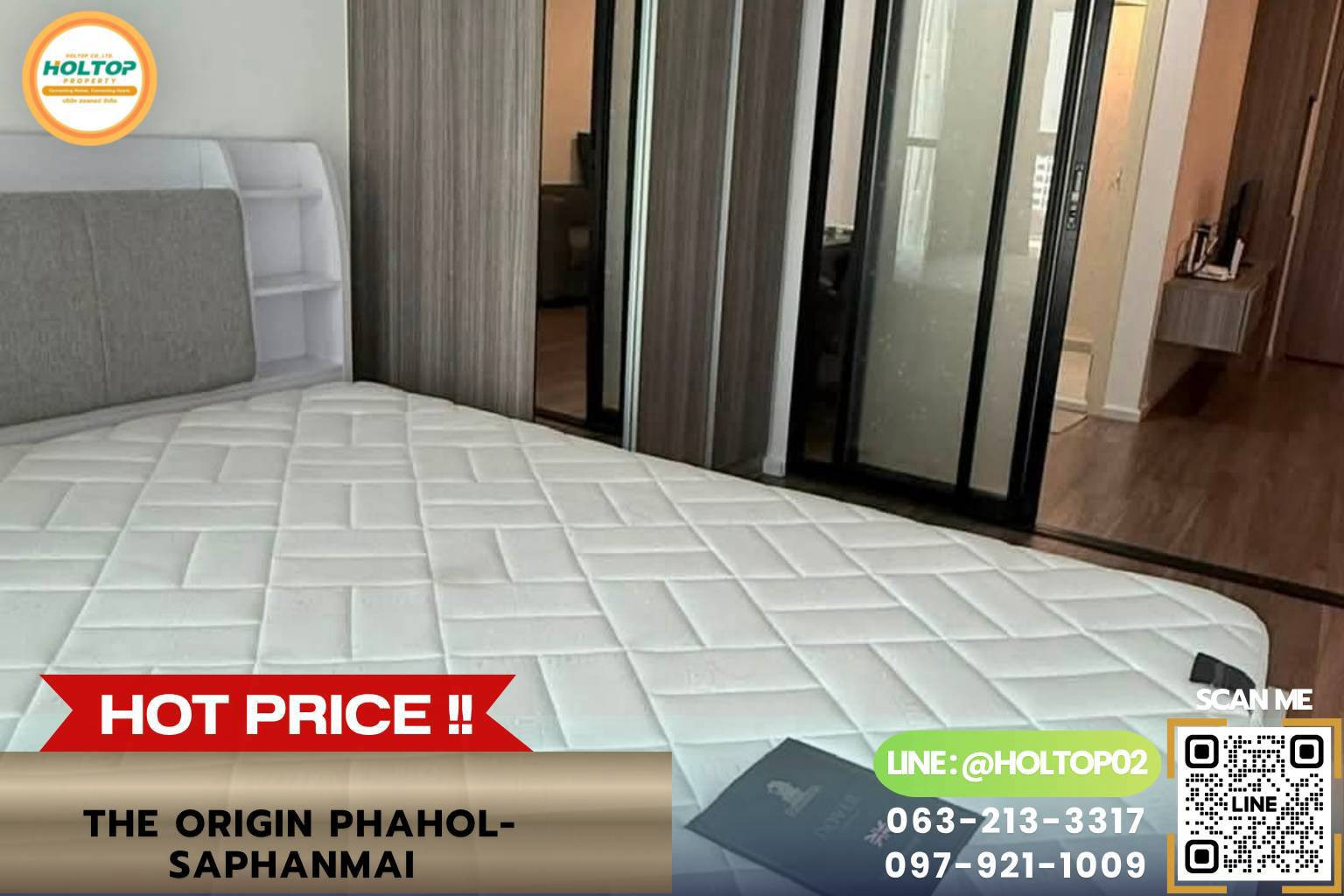 #L1241 For Rent The Origin Phahol-Saphanmai