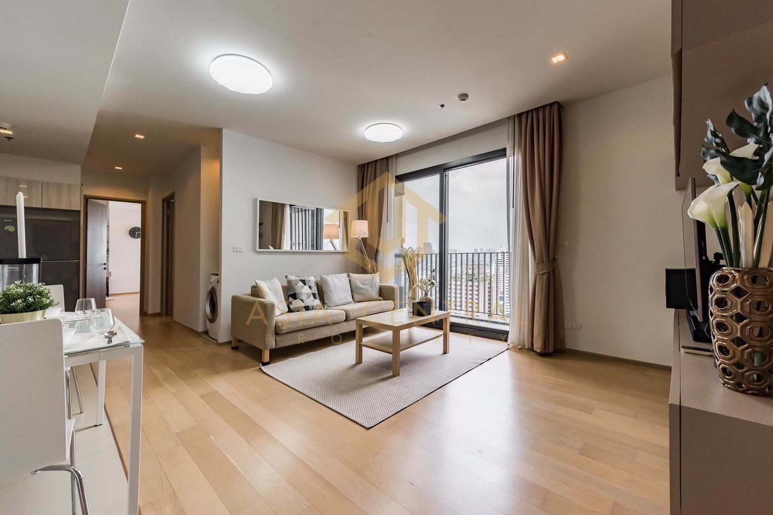 HQ Thonglor for rent, 2 bedrooms, 2 bathrooms, beautiful room, special price.
