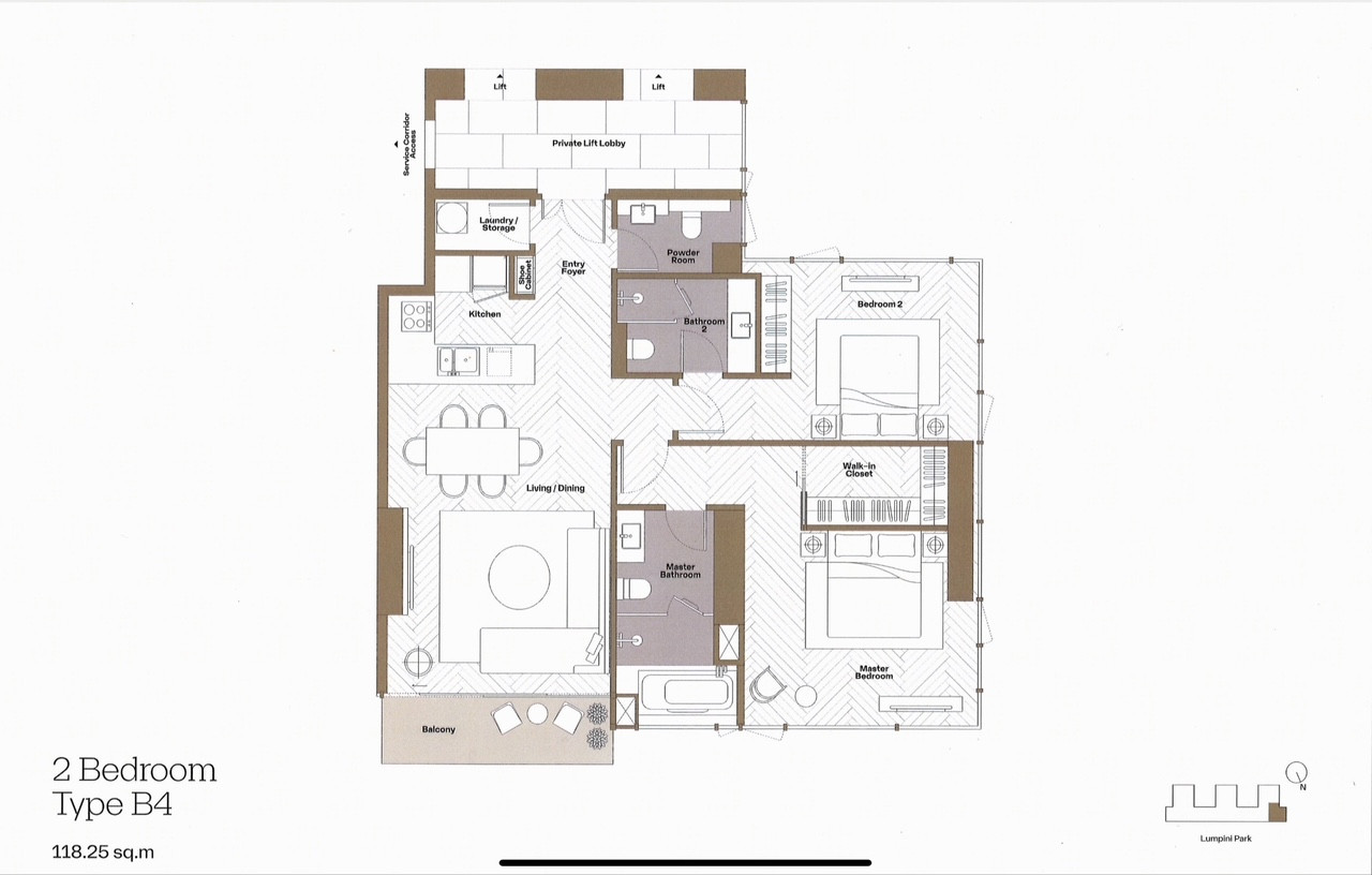 Rare Super High-Floor Corner Residence at Dusit Residences | Floor 59 · Approx. +237 m · 118.25 sq.m. · 270° panoramic views – รูปที่ 3