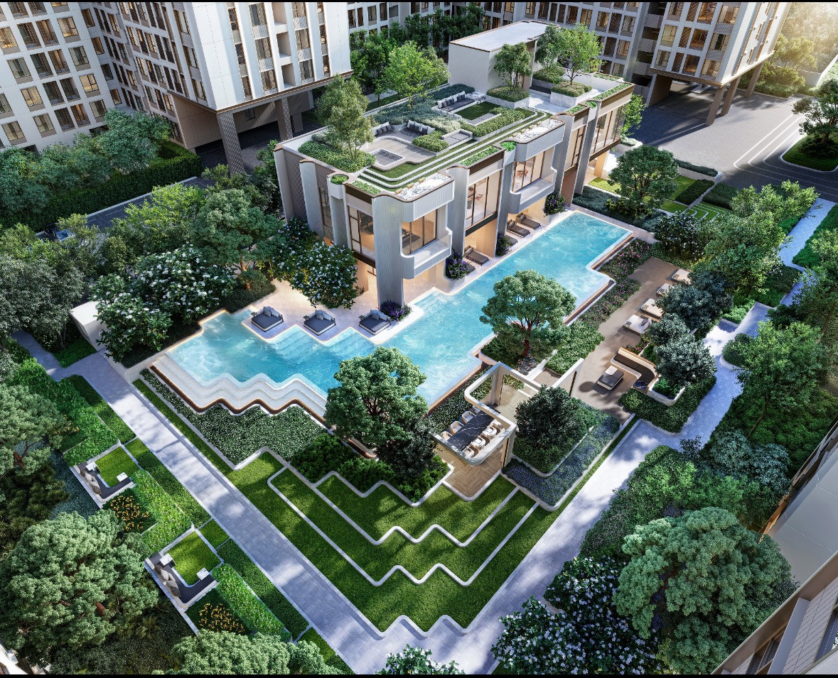 Selling low rise condo with the best view(garden & swimming pool view) in Rama 9 Selling low rise condo with the best view(garden & swimming pool view) in Rama 9