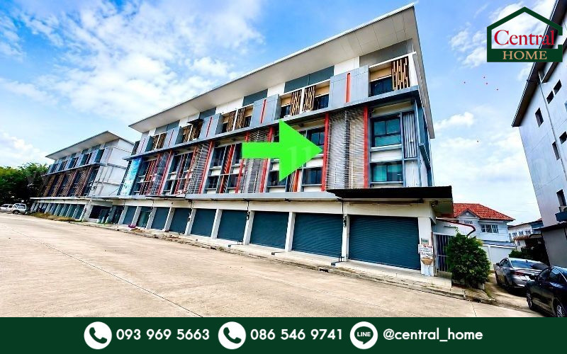 Commercial building C Space Sam Khok, corner house, next to the main road, Pathum Thani-Sam Khok. Cheapest in the project