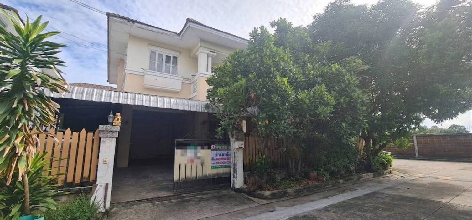 2-storey detached house, corner house, 79 sq m., Chaiyaphruek Village, Thawi Watthana, Soi Thawi Watthana 24, Borommaratchachonnani Road, Liap Khlong Thawi Watthana Road. Sala Thammasop Subdistrict, Thawi Watthana District, Bangkok 2-storey detached house, corner house, 79 sq m., Chaiyaphruek Village, Thawi Watthana, Soi Thawi Watthana 24, Borommaratchachonnani Road, Liap Khlong Thawi Watthana Road. Sala Thammasop Subdistrict, Thawi Watthana District, Bangkok