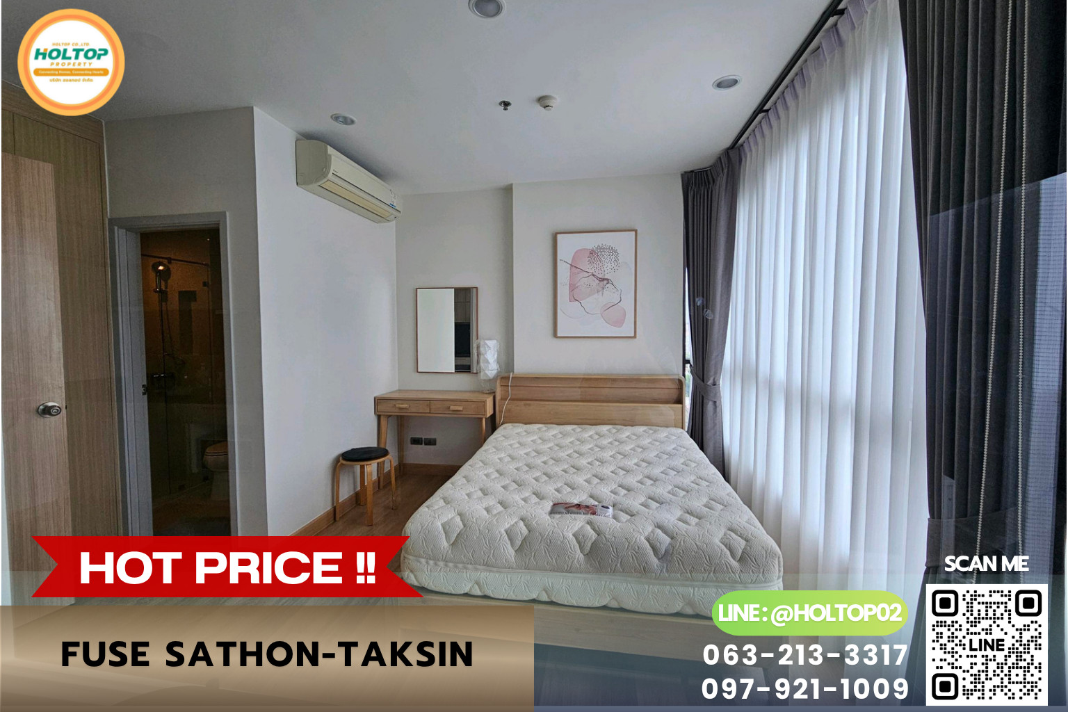 #E1422💕310869 For Rent Condo Fuse Sathon-Taksin #E1422💕310869 For Rent Condo Fuse Sathon-Taksin