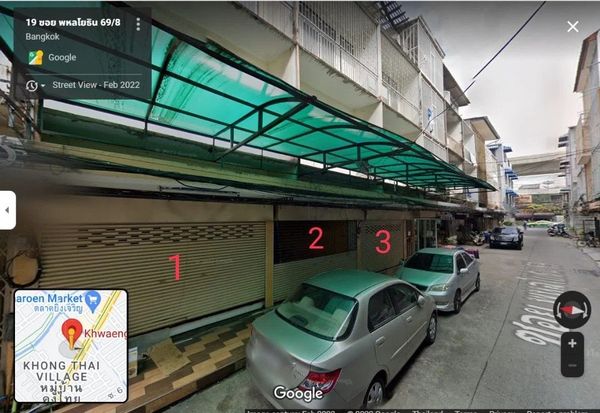 98479 - For sale/rent, commercial building, 3 floors, 3 units, 15 sq m per unit, total 45 sq m, total usable area 450 sq m, Soi Phahonyothin 69/8 (Saphan Mai)