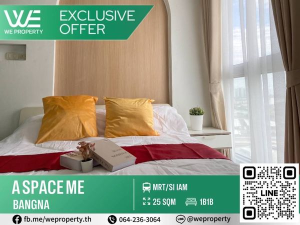 Beautiful room, decorated with all functions, good price!!⭐️A Space Me Bangna (A Space Me Bangna)