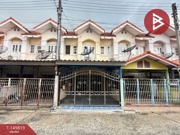 2-story townhouse for sale, area 16 sq m, Bang Krabao Subdistrict, Nakhon Chai Si, Nakhon Pathom, ready to move in.