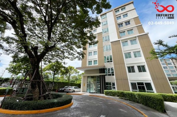 For sale and rent, D Condo Campus Rangsit 2, 6th floor, area 30 sq m, fully furnished, near Thammasat University.