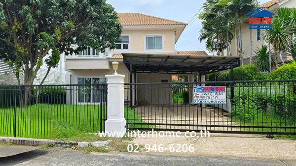 2-story detached house, 81.4 sq m, Maneerin Lake and Park Village, Road No. 345. (Nonthaburi-Bang Bua Thong Bridge Road) Ratchaphruek Road, Mueang Pathum Thani, Pathum Thani