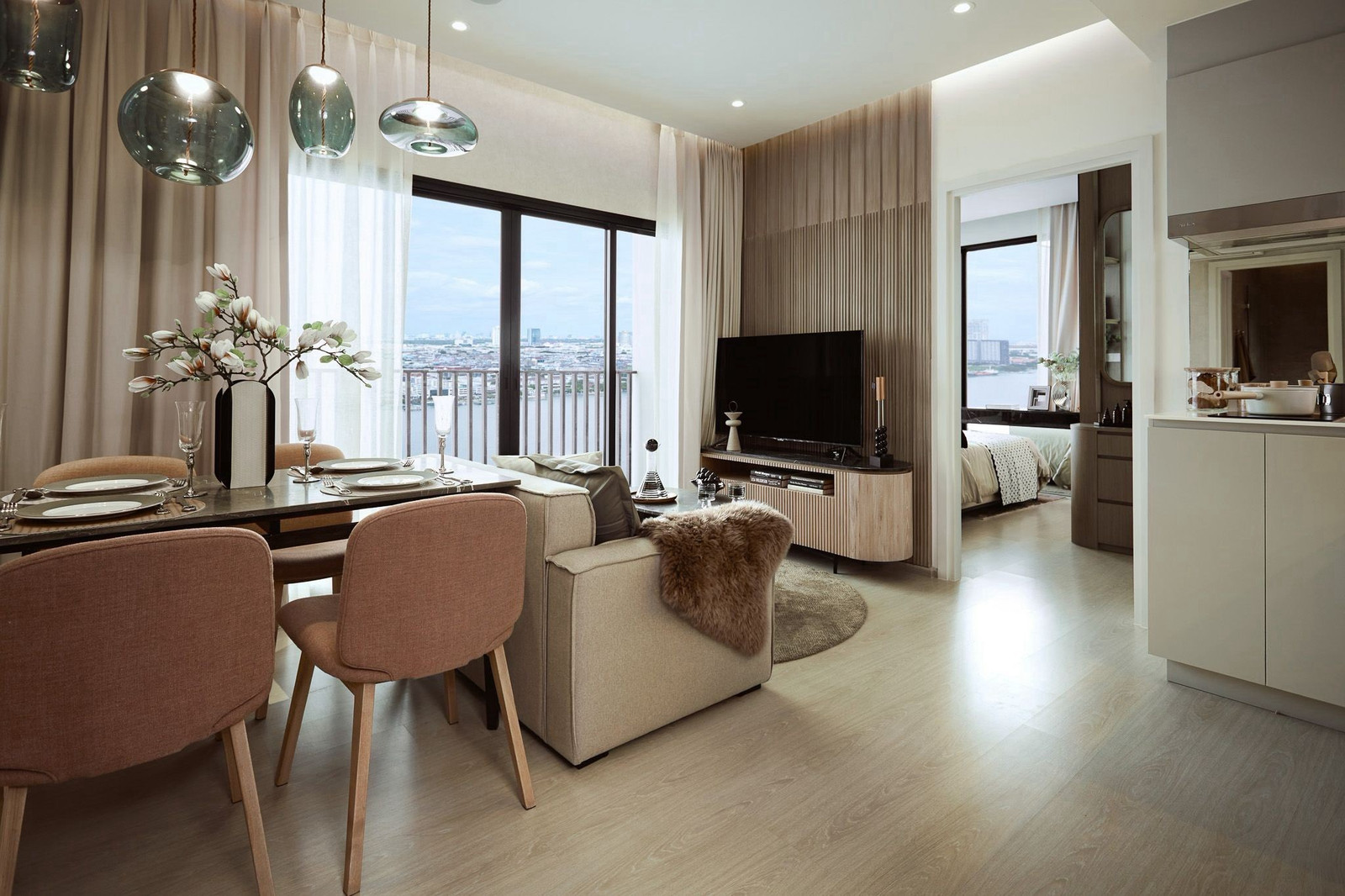 For sale NUE RIVEREST RATBURANA 2 Bedroom Rare Riverfront, rare room, river view, ready to move in. – รูปที่ 4