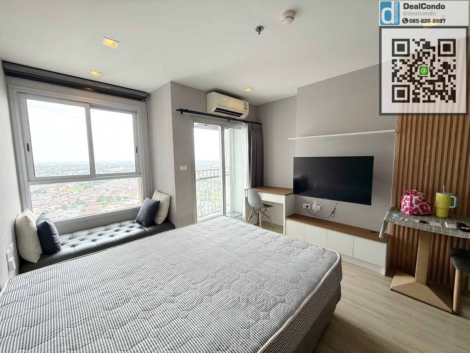 CASA022-ให้เช่า คาซ่า คอนโด @MRT สามแยกบางใหญ่ ชั้น 23  โทร 065-626-6997