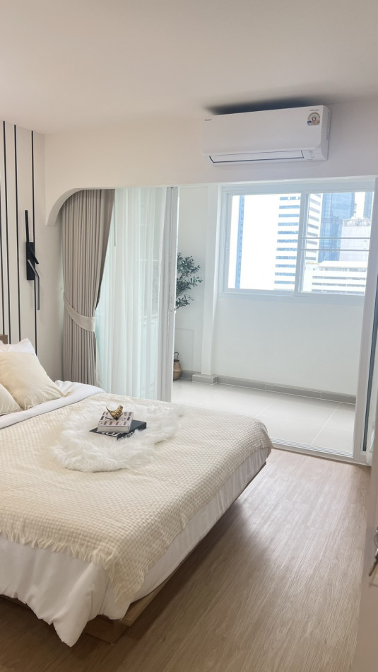 ให้เช่า คอนโด ศรีวรา แมนชั่น คอนโดมิเนียม 40 ตรม  ห้องรีโนเวทใหม่ แต่งครบ พร้อมอยู่ ใกล้ MRT ศูนย์วัฒนธรรม – รูปที่ 3