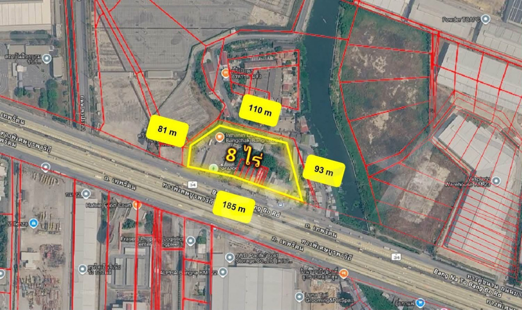 ขาย ที่ดิน ผังสีม่วง ติดถนนบางนา–ตราด กม.23 ขายพร้อมสัญญาเช่า มีรายได้ทันที 8 ไร่ เหมาะนักลงทุน • โรงงาน • โกดัง • Logistics ขาย ที่ดิน ผังสีม่วง ติดถนนบางนา–ตราด กม.23 ขายพร้อมสัญญาเช่า มีรายได้ทันที 8 ไร่ เหมาะนักลงทุน • โรงงาน • โกดัง • Logistics