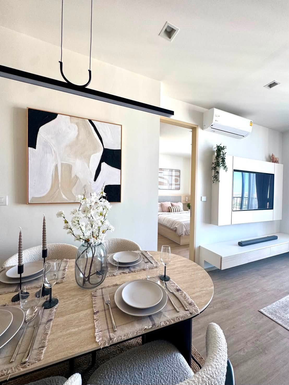 🔥 Urgent for rent! Condo Noble State 39 (2 bedrooms, 2 bathrooms), beautiful room, fully furnished, 25th floor, open city view, near BTS Phrom Phong, ready to move in 🔥