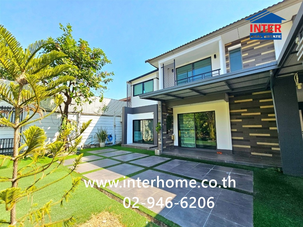 บ้านเดี่ยว 2 ชั้น 102.5 ตร.ว. หมู่บ้านฮาบิเทีย ปัญญาอินทรา2 ใกล้โรงเรียนสาธิตพัฒนา ถนนเลียบคลองสอง ถนนปัญญาอินทรา เขตคลองสามวา กรุงเทพมหานคร  – รูปที่ 3