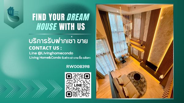 Condo for rent IDEO Rama 9 Asoke, Modern Urban style, beautiful, elegant, simple, near MRT Rama 9 and Airport Rail Link -RW008398